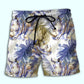 Tropical Rhino Leaf Hawaiian Shirt For Summer Vacation And Beach Travel