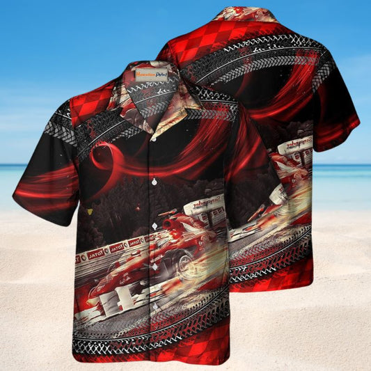 Road Racing Fast Hawaiian Shirt For Coastal Travel, Casual Events, And Comfortable Summer Wear