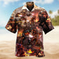 Robot Battle Field Hawaiian Shirt For Tropical Holidays, Outdoor Gatherings, And Everyday Comfort