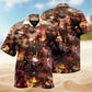 Robot Battle Field Hawaiian Shirt For Tropical Holidays, Outdoor Gatherings, And Everyday Comfort