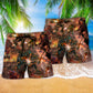 Robot Combat Battlefield Action Beach Shorts For Tropical Getaways And Weekend Adventures