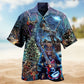 Rock Party Skulls Hawaiian Shirt For Coastal Travel, Casual Events, And Comfortable Summer Wear