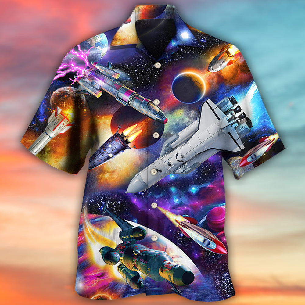 Rocket Stunning Hawaiian Shirt Pattern Detail For Vacation Travel And Daily Wear