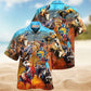 Rodeo Creative Pattern Hawaiian Shirt For Tropical Holidays, Outdoor Gatherings, And Everyday Comfort