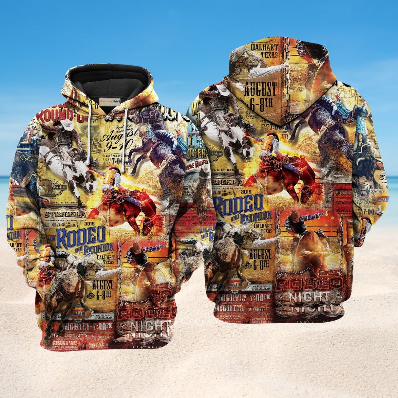 Rodeo Life Cowboy Spirit Hoodie For Horse Inspired Streetwear Holidays And Comfortable Outfits