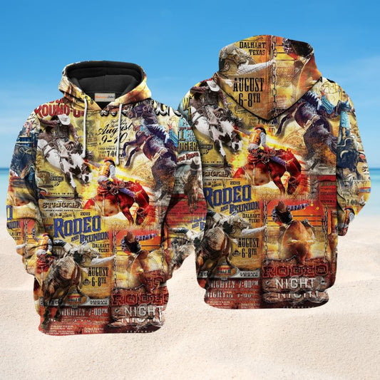 Rodeo Life Cowboy Spirit Hoodie For Horse Inspired Streetwear Holidays And Comfortable Outfits