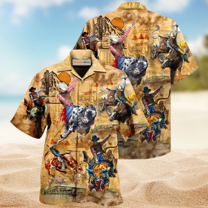 Rodeo Riding Legend Hawaiian Shirt For Beach Days, Summer Outings, And Thoughtful Gift Giving