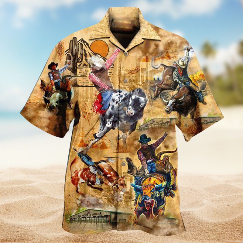 Rodeo Riding Legend Hawaiian Shirt For Beach Days, Summer Outings, And Thoughtful Gift Giving