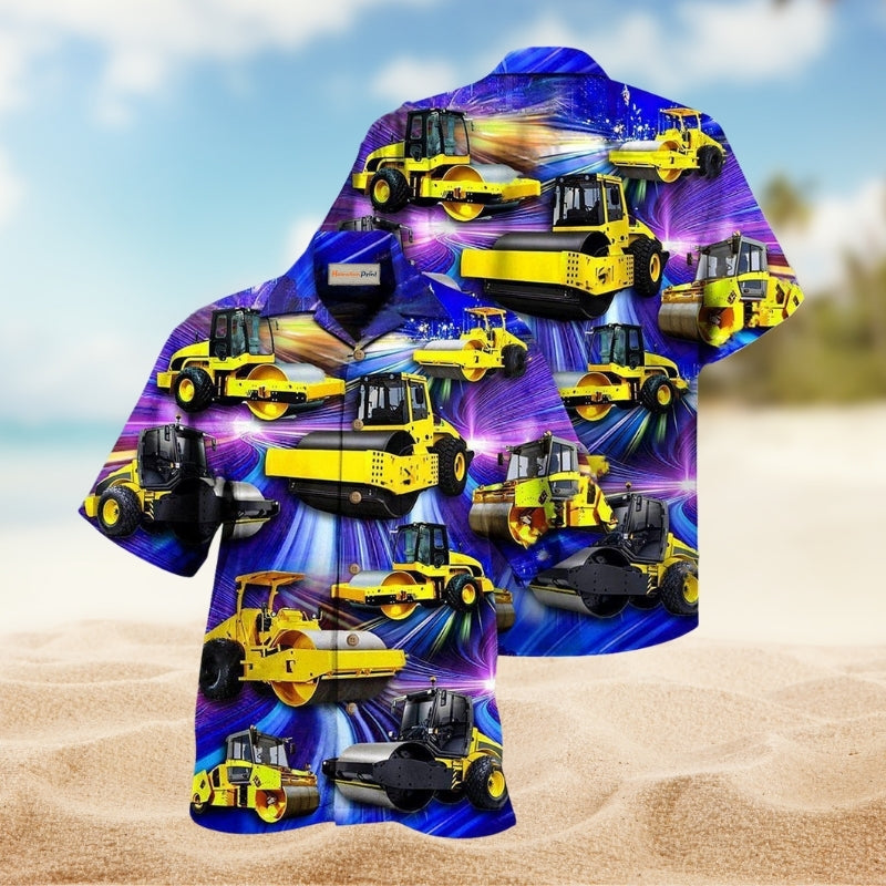 Funny Grill Food Hawaiian Shirt Button Front Artwork For Coastal Travel