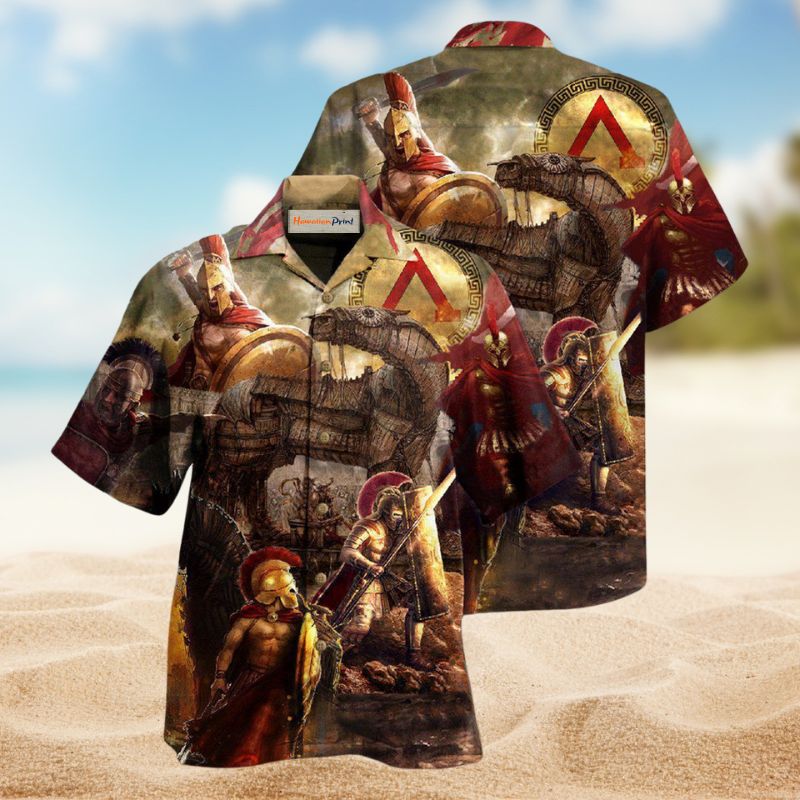 Rome Spartans Legends Hawaiian Shirt For Island Vacations, Resort Wear, And Relaxed Seasonal Style