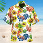 Rooster Hen Sunflower Hawaiian Shirt For Coastal Travel, Casual Events, And Comfortable Summer Wear