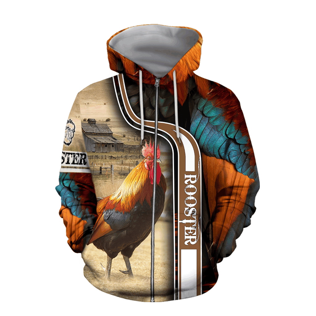 Beautiful Rooster Peace Farm Hoodie For Peace Inspired Outfits Casual Events And Thoughtful Gifting