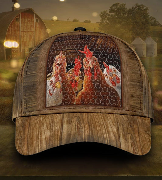 Rooster Family Farm Life Classic Cap For Everyday Accessories Vacations And Outdoor Fun