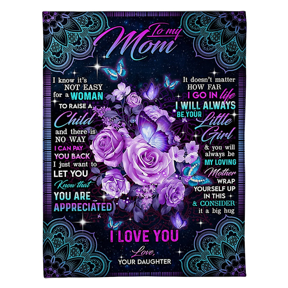 Rose I Love You With All My Heart Flannel Blanket For Cozy Bedroom Sofa Decor