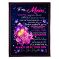 Rose To My Mother Her Daughter Flannel Blanket For Cozy Bedroom Sofa Decor