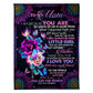 Rose You Will Always Be My Loving Mother Flannel Blanket For Cozy Bedroom Sofa Decor