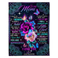 Rose You Will Always Be My Loving Mother Big Hug Flannel Blanket For Cozy Bedroom Sofa Decor