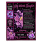 Rose Your Way Back Home Daughter Gift Flannel Blanket For Cozy Bedroom Sofa Decor