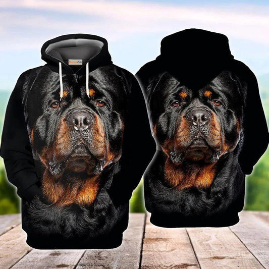 Rottweiler Friend Dog Hoodie For Nature Inspired Streetwear Weekend Trips And Comfort