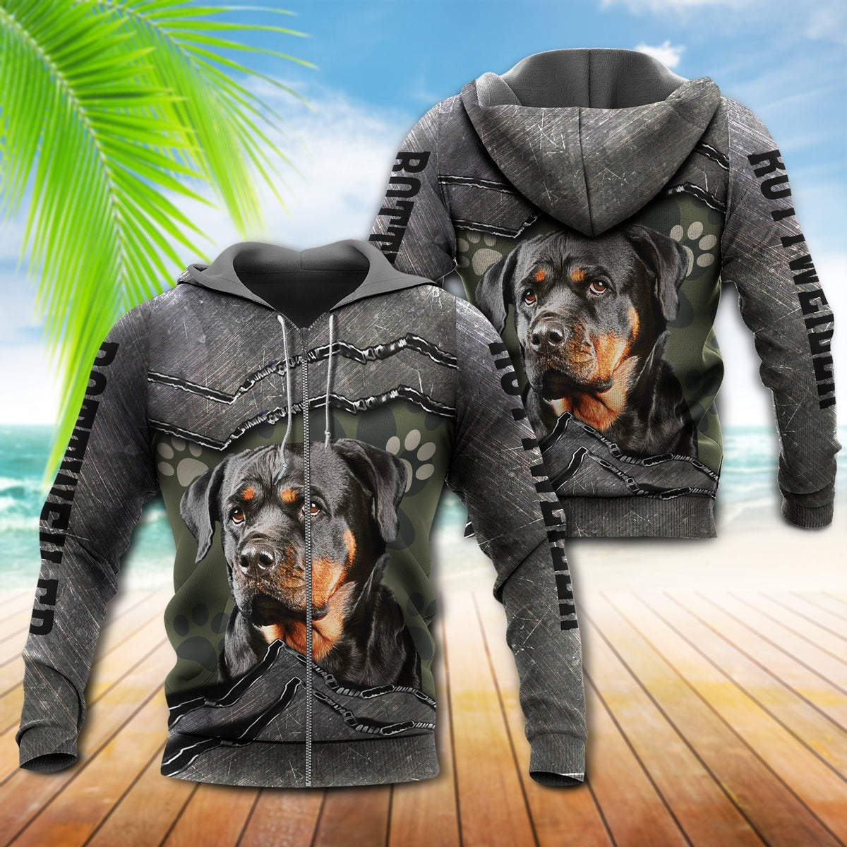 Rottweiler Dog Friend Hoodie For Animal Lovers Casual Streetwear Travel And Everyday Comfort