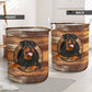Rottweiler Wood Vintage Style Laundry Basket For Room Home Organizer