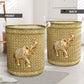 Elephant Royal Yellow Style Laundry Basket For Room Home Organizer