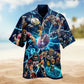 Festive Christmas Hawaiian Shirt Artwork View For Tropical Vacations