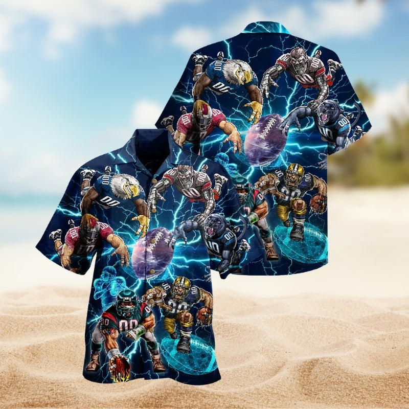Rugby Outdoor Passion Hawaiian Shirt For Sports Fans, Summer Outings, And Relaxed Vacation Wear