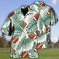 Tropical Rugby Leaf Hawaiian Shirt For Island Vacations, Resort Wear, And Relaxed Seasonal Style