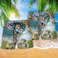 Run For Earth Environmental Message Beach Shorts For Summer Vacation And Coastal Travel