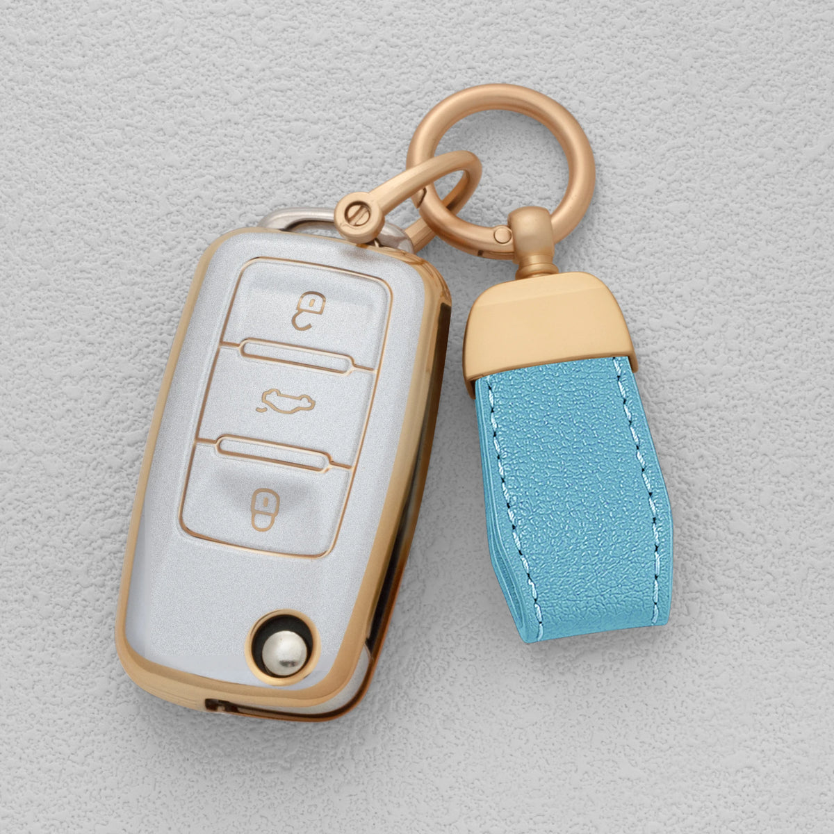 TPU Car Key Fob Cover for Volkswagen Golf 8 MK8, ID.4 & ID.3; Skoda Octavia A8 MK4
