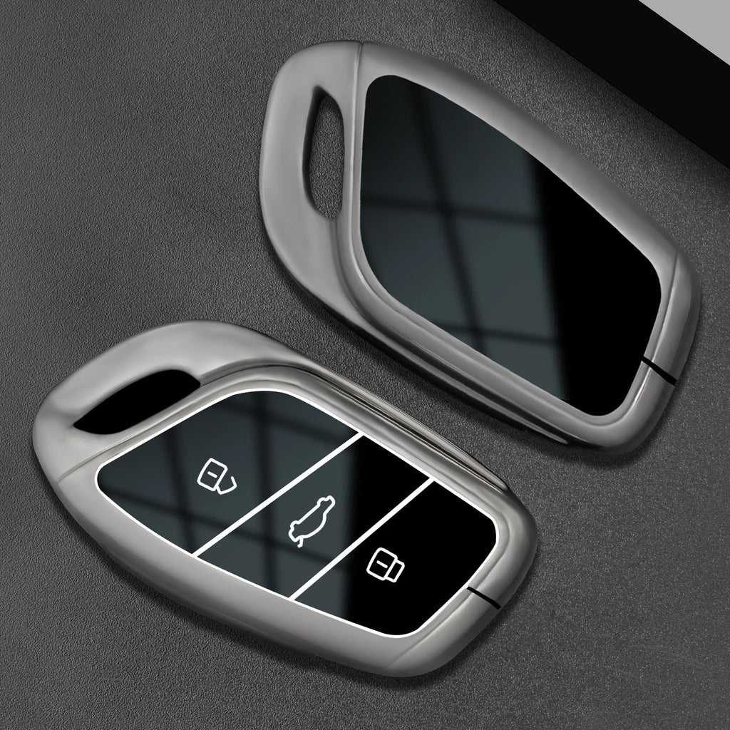 Zinc Alloy Car Key Fob Cover for MG4 EV, HS, GT, ZS EV, ZX, MG5 & MG6; Roewe RX3, RX5, RX8, ERX5, i6 & i5 – 2023