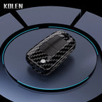 Car Key Cover Compatible with Chevrolet Cruze Aveo Trax Sail Malibu Captiva; Opel/Vauxhall Astra J Corsa Insignia Mokka – Carbon Fiber Style