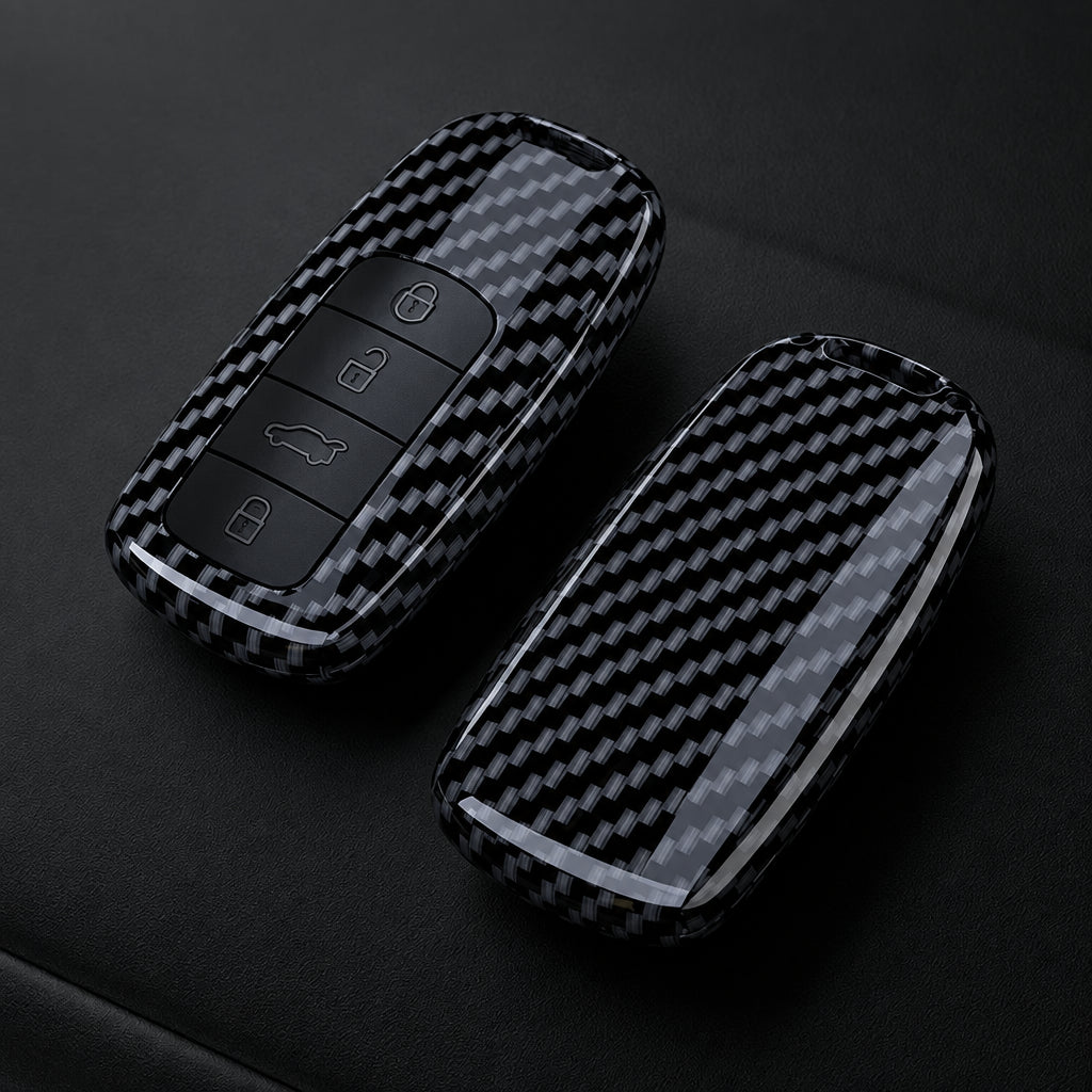 Car Key Cover Compatible with Chery Tiggo 8 Pro Tiggo 8 Plus New 5 Plus 7 Pro Arrizo – Carbon Fiber Style