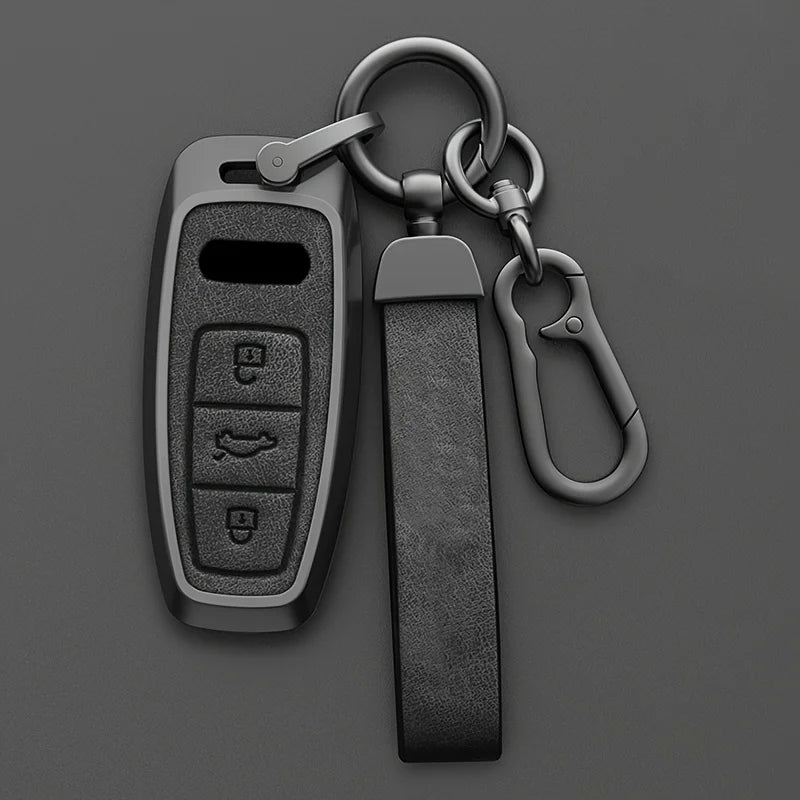 Car Key Fob Cover for Audi Q8, RS Q8, A6 C8, S6, RS6, A7, S7, RS7, A3 8Y, A8 D5, Q4, Q7 4M & e-tron GT