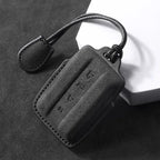 Suede Keyless Car Key Case Compatible with Great Wall GWM WEY TANK 300 (Tank300), 500 (Tank500)