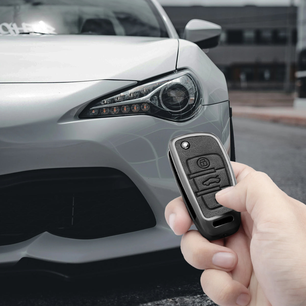 Zinc Alloy Car Key Fob Cover for Audi A1, A3, A4, A5, A6, A7, Q3, Q5, Q7, Q8, TT, S3, S4, S6 & RS – 8P, 8L, B6, B7, C5, C6, 4F