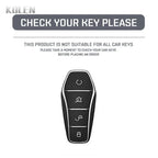 Car Key Cover Compatible with BYD Han EV Tang DM Qin Plus Song Pro Max Yuan Dolphin E2 – Carbon Fiber Style