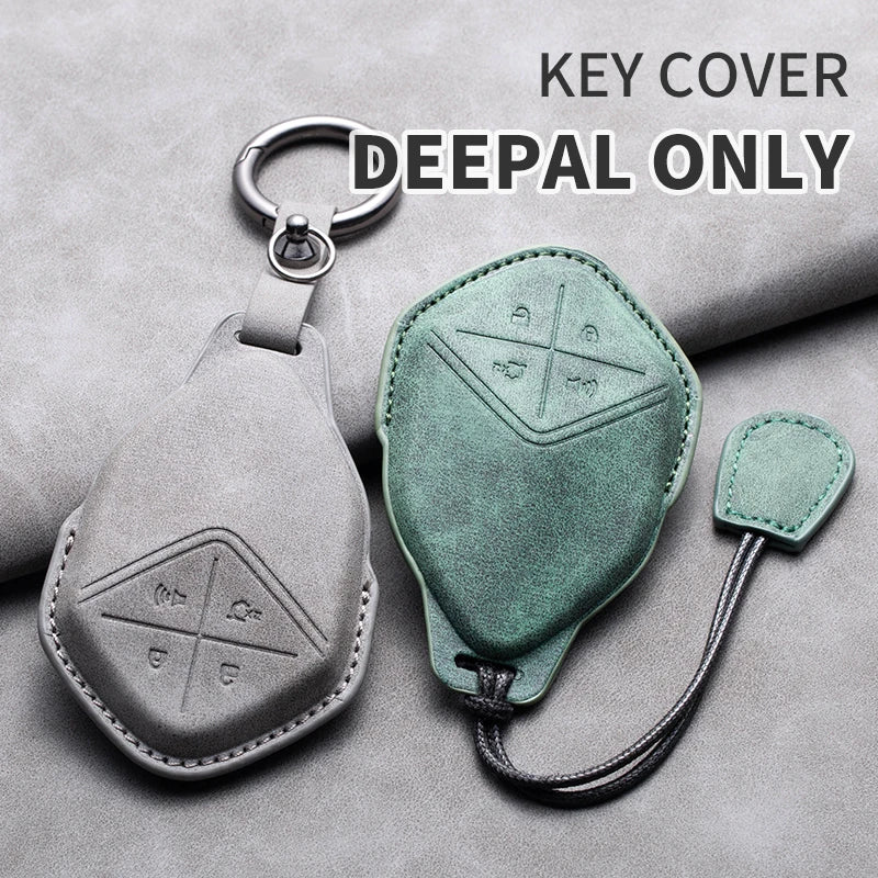 Leather Smart Remote Key Cover Compatible with Changan Deepal S7, S07, SL03, S05, G318, 2024, 2025