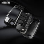 Car Key Cover Compatible with Audi C6 R8 A1 A3 Q3 A4 A5 Q5 A6 S6 A7 B6 B7 B8 8P 8V 8L TT RS S Line – Carbon Fiber Style