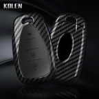 Car Key Cover Compatible with Chevrolet Malibu Blazer Traverse Onix Equinox Volt Bolt Trax Orlando Cruze Spark Camaro – Carbon Fiber Style