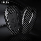 Car Key Cover Compatible with Peugeot 2008 3008 4008 5008 308 408 508; Citroen C1 C2 C4 C6 C3-XR Picasso Grand DS3 DS5 – Carbon Fiber Style