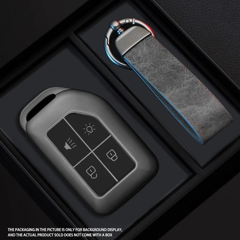 Black Warrior-Style TPU Car Key Fob Cover for Volvo FM, FH & FH16 Trucks, Tractors & Heavy-Duty Vehicles