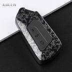 Car Key Cover Compatible with Volkswagen (VW) Golf 8 MK8 ID3 ID.4; CUPRA; Skoda Octavia A8; SEAT Leon MK4 – Carbon Fiber Style