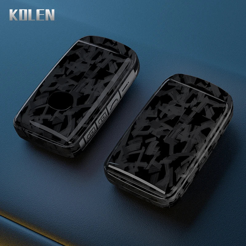Car Key Cover Compatible with Mazda 3 Axela CX30 CX-4 CX5 CX-5 CX8 CX-8 CX-30 CX9 CX-9 – Carbon Fiber Style