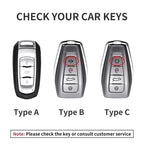 Leather Car Key Cover Compatible with Geely Coolray, X6, Emgrand, Global Hawk, GX7, Atlas, Boyue, NL3, X7, EX7, Kulrey, GT, GC9