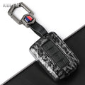 Car Key Cover Compatible with Toyota Prius Plus Auris Camry RAV4 Corolla Avalon Highlander CHR Land Cruiser – Carbon Fiber Style