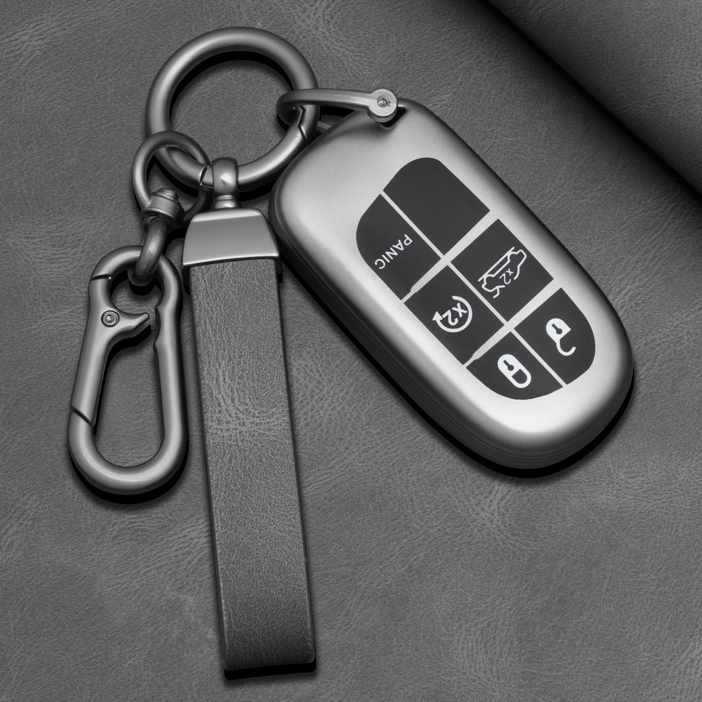 TPU Car Key Fob Cover for Jeep Cherokee, Cherokee Limited, Grand Cherokee & Compass; Dodge Journey & Hellcat; Chrysler 300C II