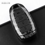 Car Key Cover Compatible with Hyundai i30 ix25 Elantra Kona Solaris Azera Grandeur IG TM Accent Santa Fe – Carbon Fiber Style