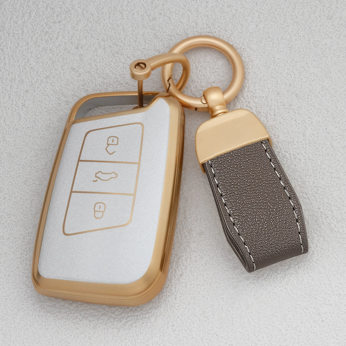 TPU Car Key Fob Cover for Volkswagen Tiguan MK2, Magotan, Passat B8 & CC; Skoda Superb
